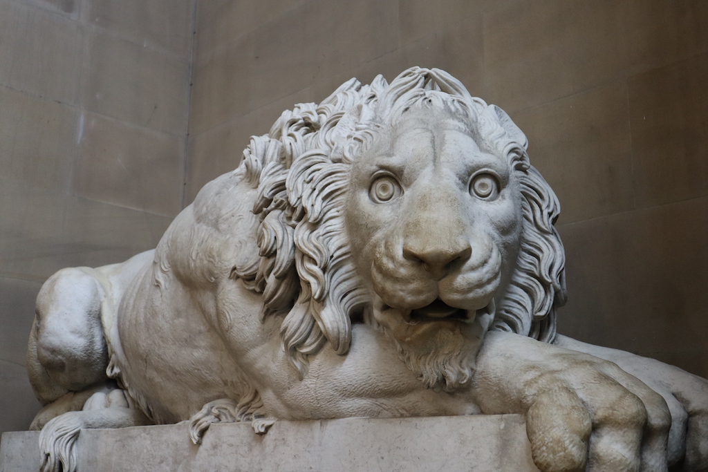 Lion statue at Chatsworth