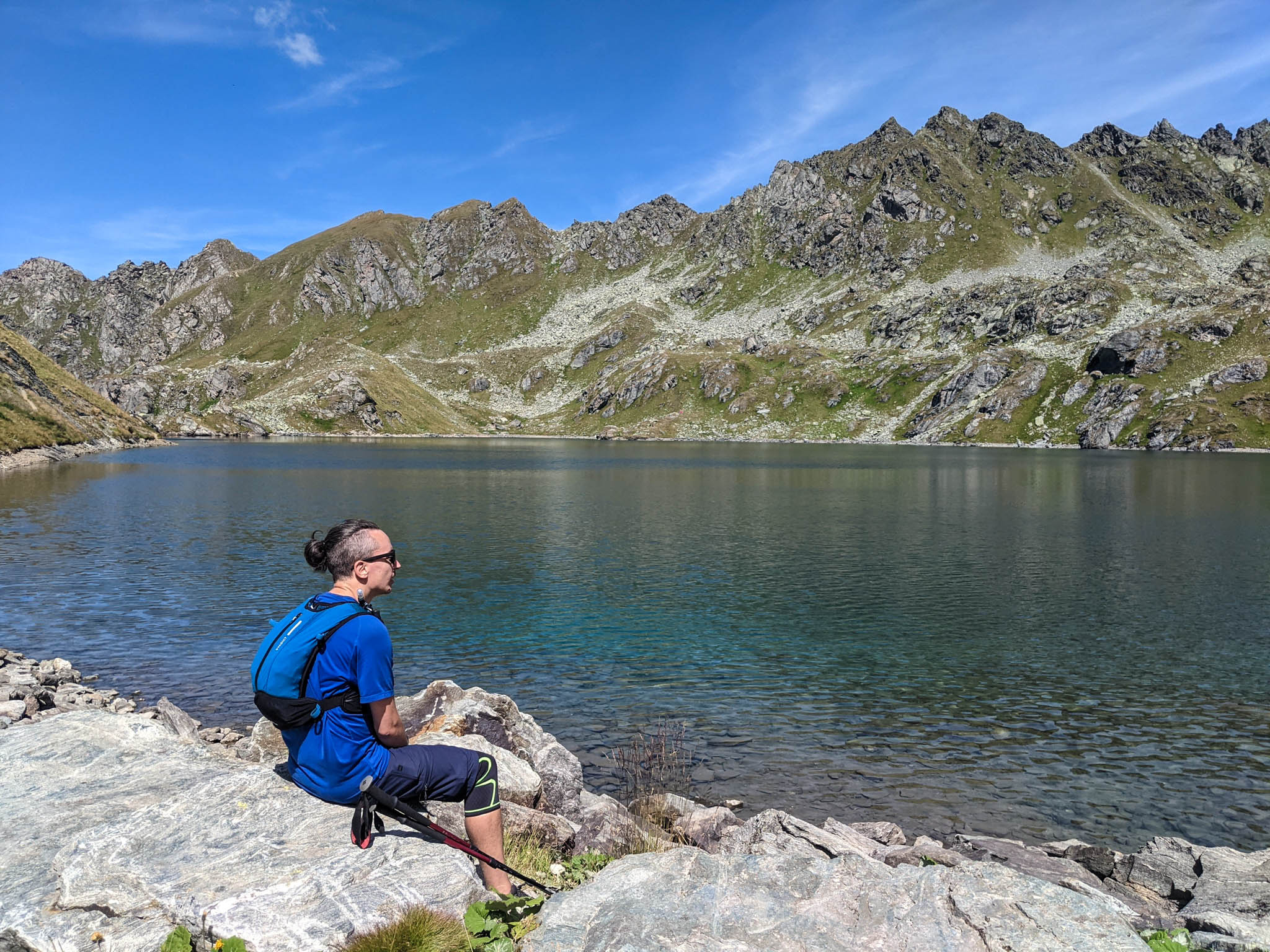 Alpine lake near Verbier