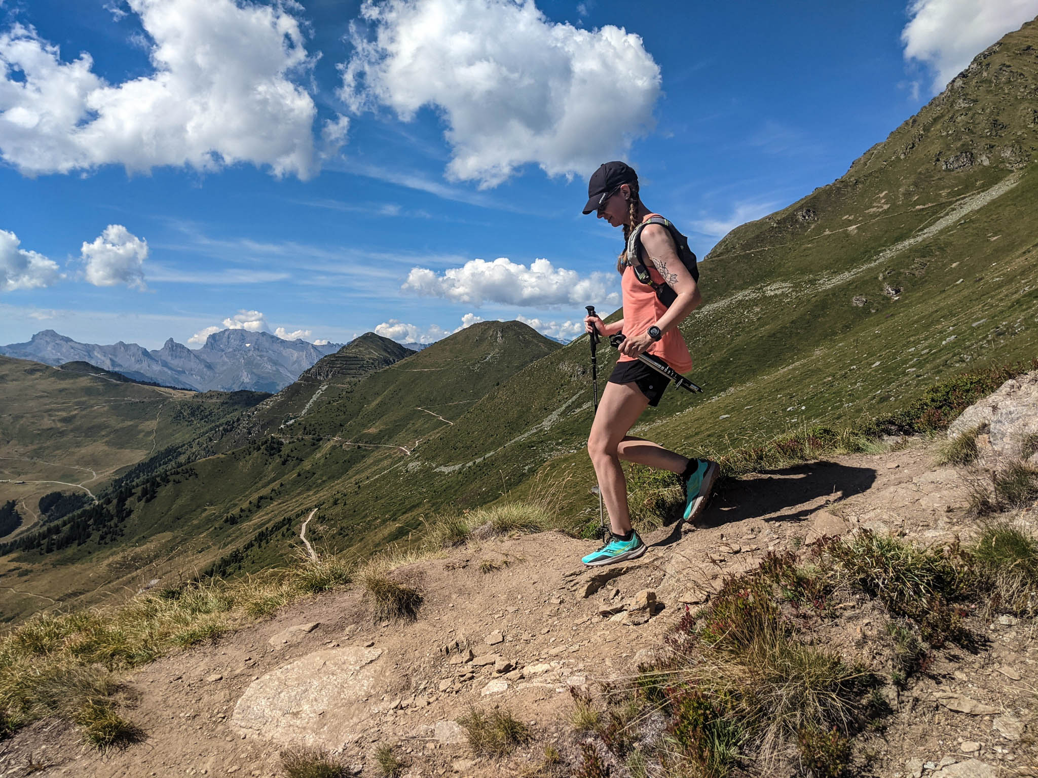 Trail running near Verbier