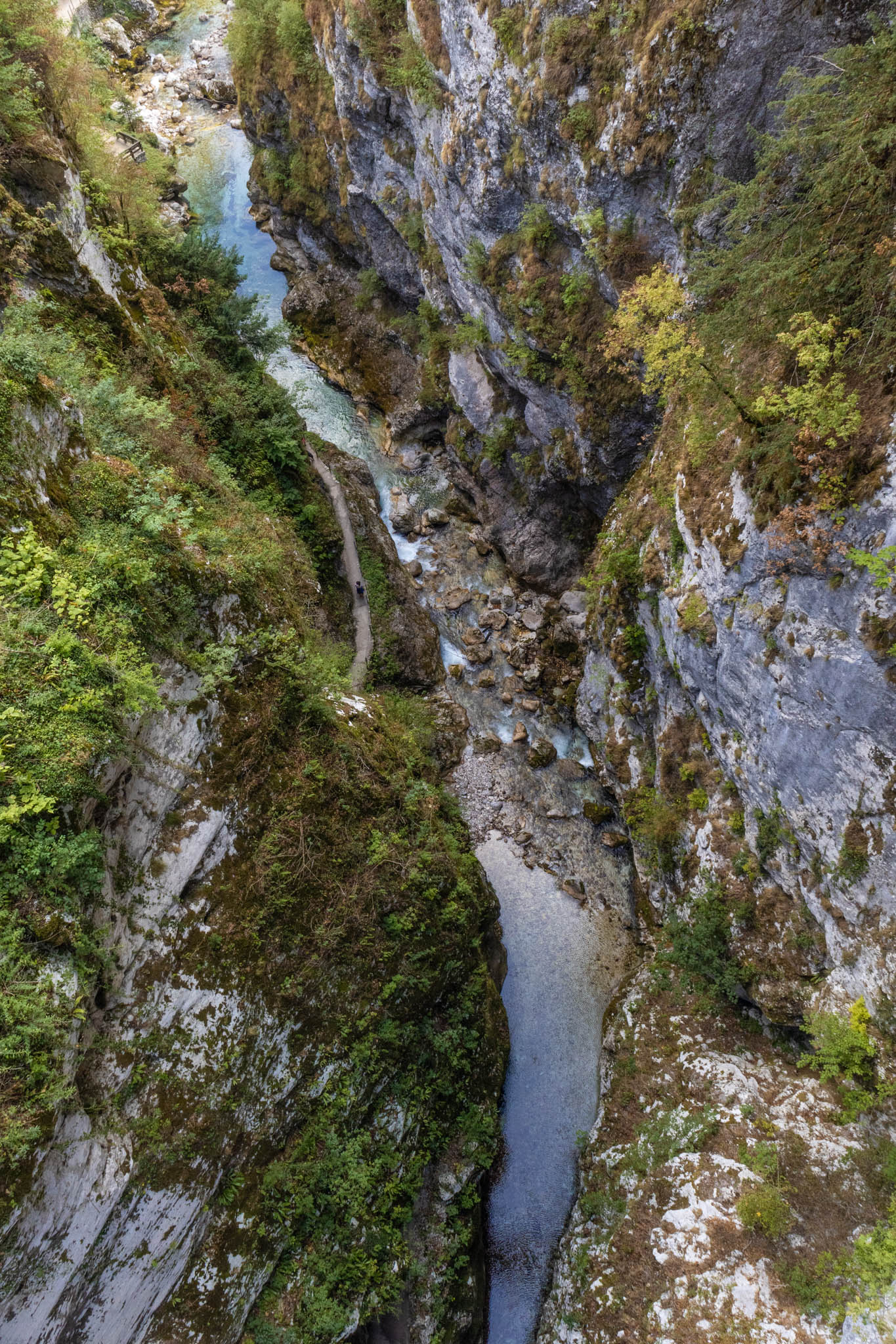 Tolmin Gorges from above