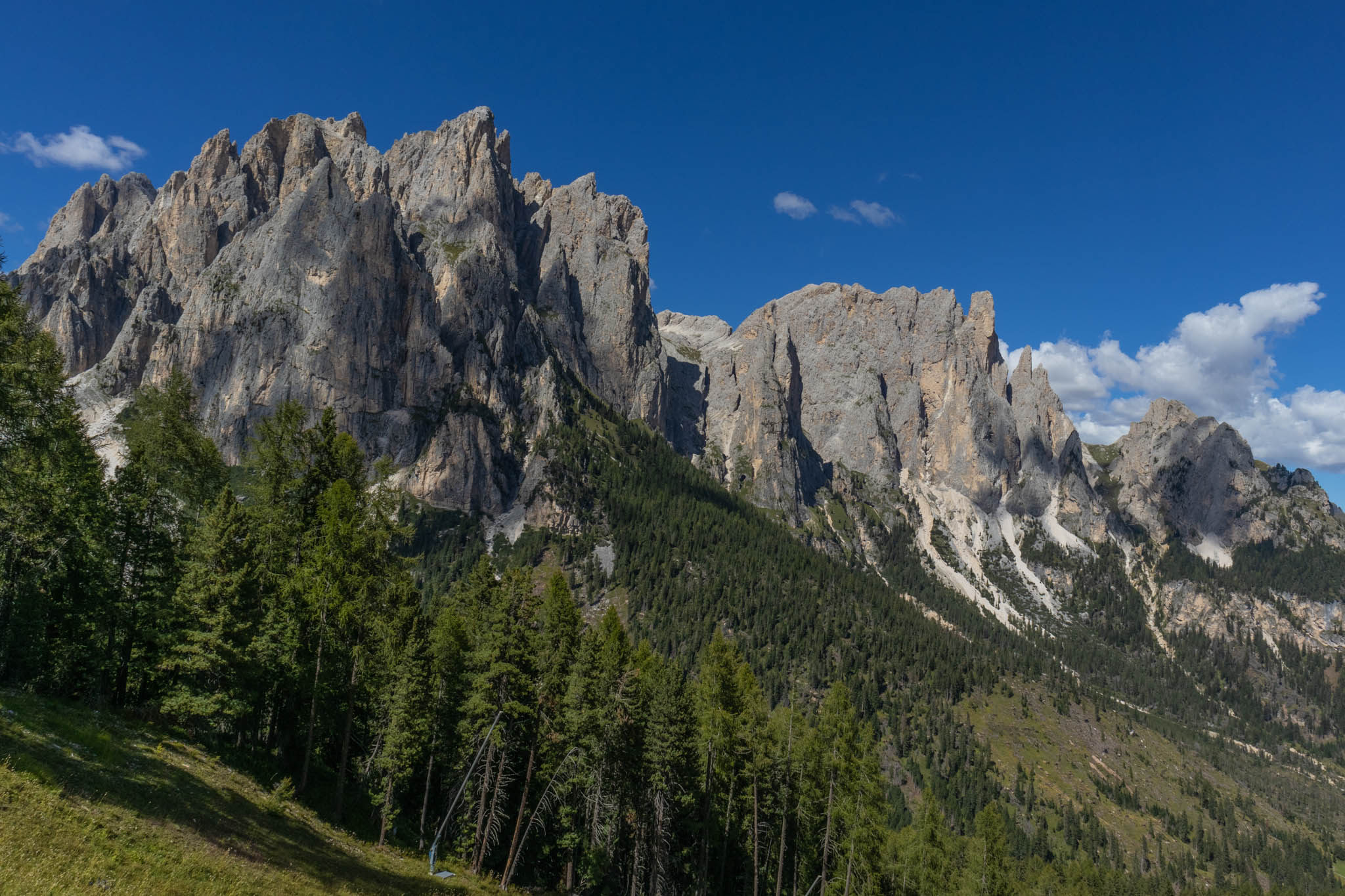 View along the Vajolet Towers hike